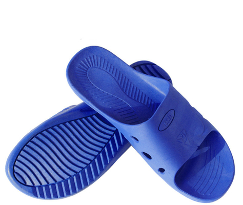 Μαύρος αντιολισθητικός παντοφλών PVC/Spu ESD αντιστατικός για το καθαρό δωμάτιο