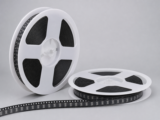 Προσαρμοσμένο ESD Conductive Embossed Carrier Tape Reel για συσκευασία ημιαγωγών και ηλεκτρονικών εξαρτημάτων SMD
