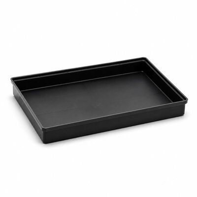 Μαύρο αγωγό ESD PP δίσκο 345x225x60mm για χειρισμό και συσκευασία PCB