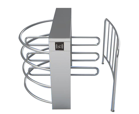 Rustproof ασφαλής περιστροφική πύλη 120 εισόδων που περιστρέφεται για το σταθμό τρένου σιδηροδρόμων