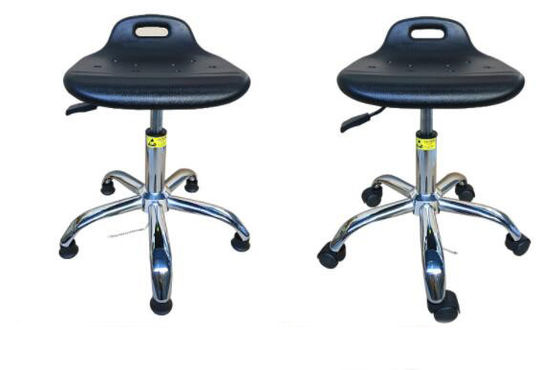 PU χωρίς σκόνη έδρα σκαμνιών δωματίων αντιστατική ESD με τις ρόδες για το φαρμακευτικό εργοστάσιο